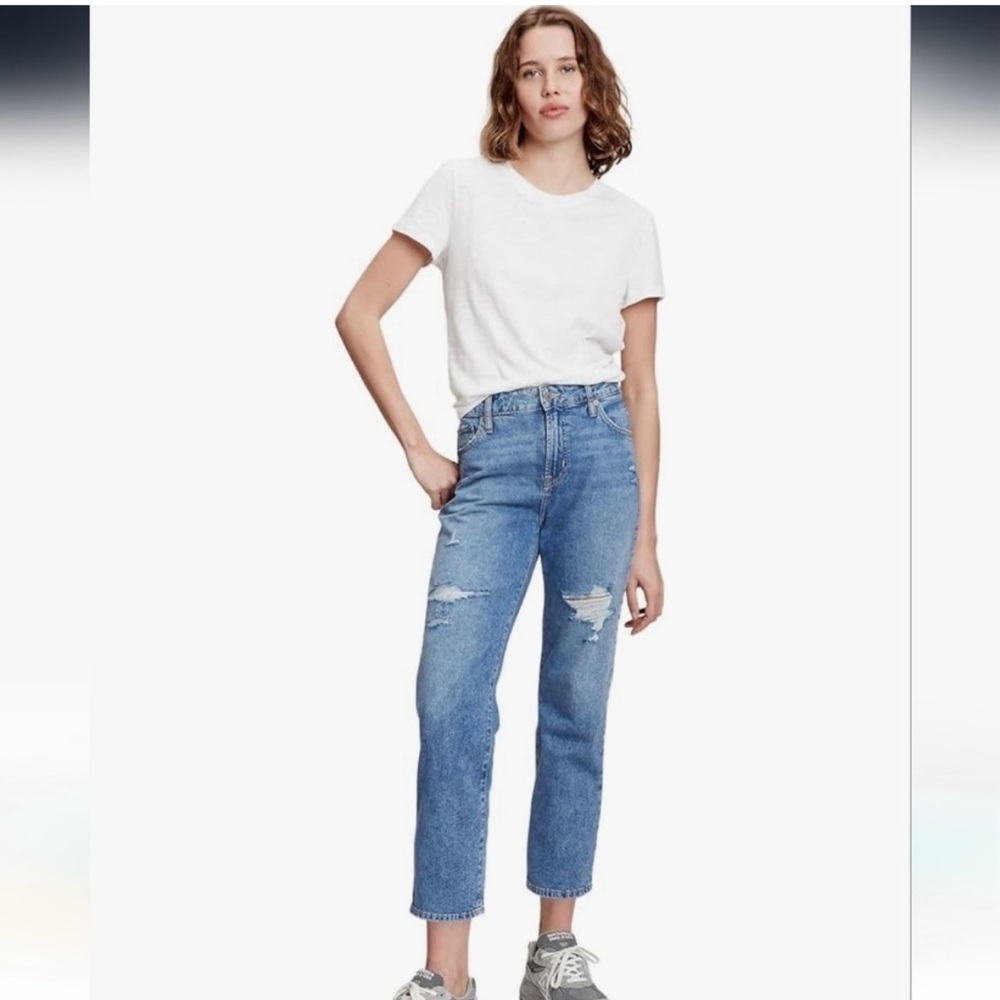 GAP Boyfriend Sexy Distressed Jeans size 33 - Picture 2 of 7